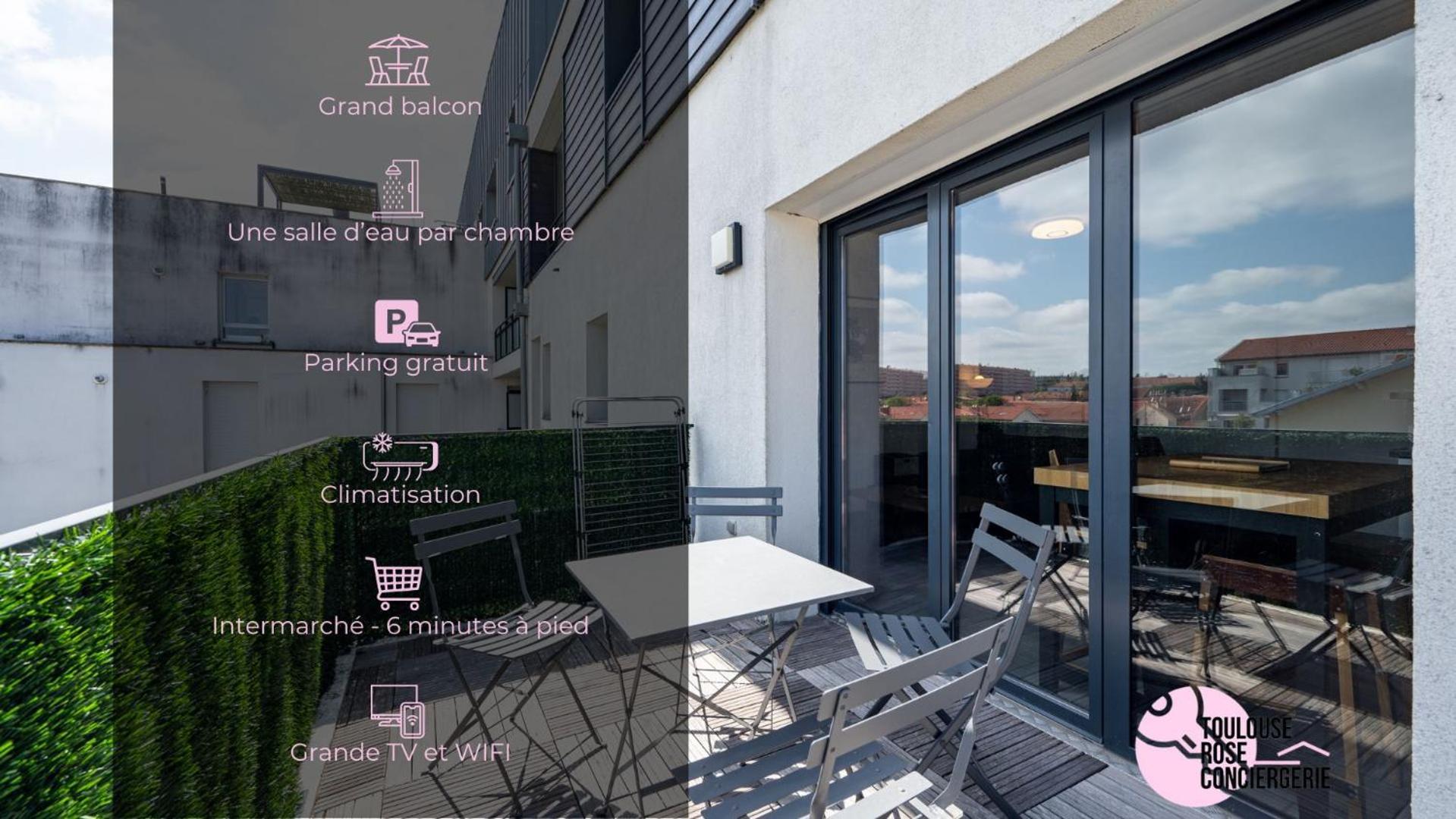 Le Saint Exupery - T3 Centre Ville Avec Balcon + Parking Gratuit Toulouse Exterior photo